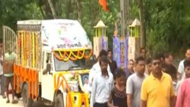 India News | Odisha: People Pay Respects to Mortal Remains of Pahalgam Attack Victim Prashant Satpathy in Balasore Vilage