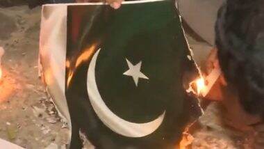 India News | Pakistan Flag Burnt as Protests Erupt Across India over Pahalgam Terror Attack