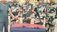 India News | BSF and Punjab Police Recover Pistol, Heroin and Drones in Joint Border Operations