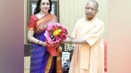 India News | BJP MP Hema Malini Meets UP CM Yogi Adityanath in Lucknow