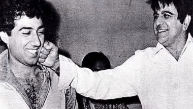 Entertainment News | Dharmendra Remembers Dilip Kumar as He Shares Vintage Picture of 'Mughal-E-Azam' Star with His Son Sunny Deol