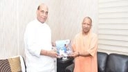 India News | Uttar Pradesh Chief Minister Yogi Adityanath Meets Union Minister Rajnath Singh