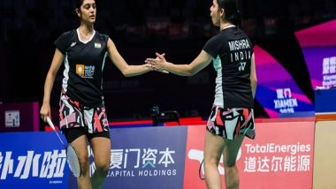 Sports News | BWF Sudirman Cup Finals 2025: Tanisha-Shruti Register Impressive Win but India Go Down 1-4 Against Denmark
