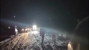 India News | Over 200 Stranded Vehicles Evacuated Safely After Sudden Snowfall in East Sikkim