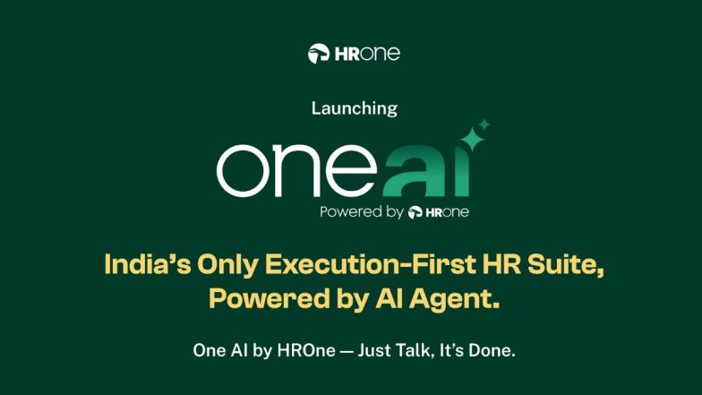Business News | HROne Launches One AI Suite - Featuring India's First Employee AI Agent for HR Task Execution