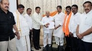 India News | Karnataka BJP Leaders Meet Governor Gehlot Seeking Revocation of 18 MLAs from Assembly