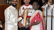 Sports News | PR Sreejesh Conferred Padma Bhushan by President Droupadi Murmu