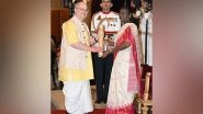 World News | President Murmu Confers Padma Shri for Literature to  American Author Stephen Knapp