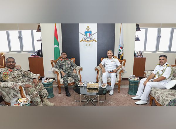 World News | Indian Naval Officer Pays Courtesy Visit to Maldives Defence Officials