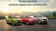 Business News | Skoda Auto Marks Its Silver Jubilee in India with Highest Ever Monthly Sales