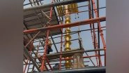 India News | Flag Pole Installed at Main Peak of Shri Ram Janmabhoomi Temple
