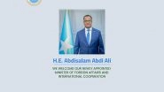World News | EAM Jaishankar Congratulates Somalia's New Foreign Minister