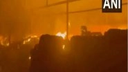 India News | Rajasthan: Fire Breaks out at Factory in Palra Industrial Area in Ajmer, No Casualties