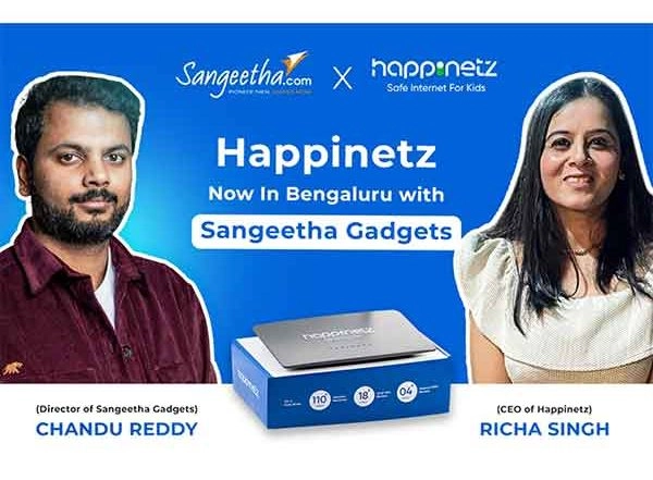 Business News | Happinetz Partners with Sangeetha Gadgets to Bring Safe Internet for Kids Boxes to Bengaluru Homes