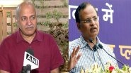 India News | ACB Registers FIR Against Manish Sisodia, Satyendra Jain in Alleged School Construction Scam