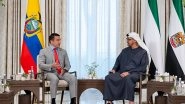World News | UAE, Ecuadorian Presidents Discuss Strengthening Bilateral Cooperation