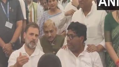India News | Strict Action Should Be Taken Against Terrorists: Rahul Gandhi Meets Family of Pahalgam Attack Victim