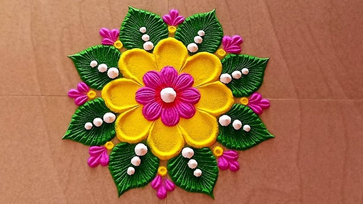 Discover uncomplicated Rangoli designs perfect for those new to this art form on Akshaya Tritiya. Discover uncomplicated Rangoli designs perfect for those new to this art form on Akshaya Tritiya.