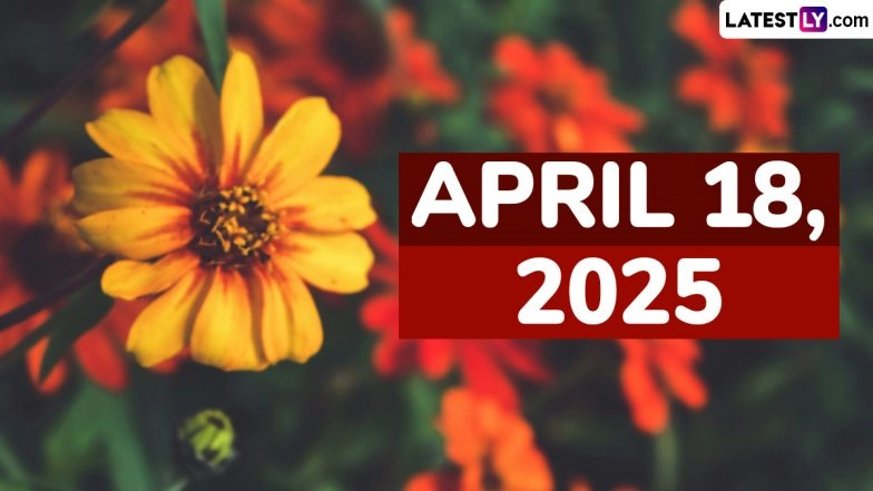 April 18, 2025 Special Days: Which Day Is Today? Know Holidays, Festivals, Events, Birthdays, Birth and Death Anniversaries Falling on Today's Calendar Date