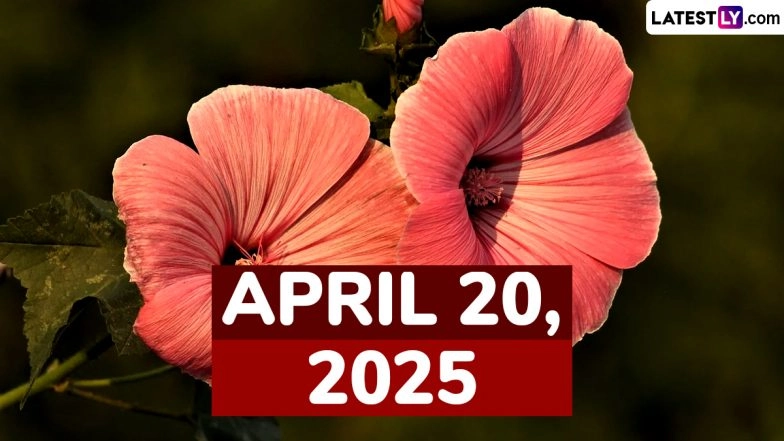April 20, 2025 Special Days: Which Day Is Today? Know Holidays, Festivals, Events, Birthdays, Birth and Death Anniversaries Falling on Today's Calendar Date