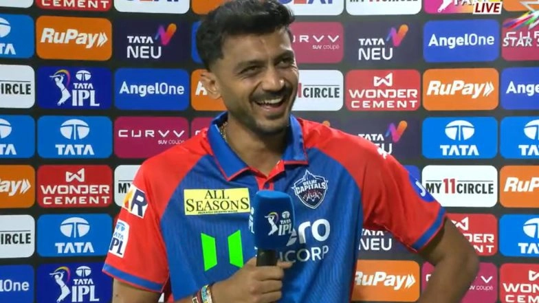 Watch Axar Patel Give a Funny 'Mumbai Ke Paas' Reply To Commentator Murali Kartik's 'Kahaan Gaya Match?' Question After DC vs MI IPL 2025 Clash