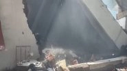 Gujarat Firecracker Factory Fire: 13 Dead, 4 Injured After Massive Blaze Erupts at Firecracker Godown in Banaskantha District (Watch Video)