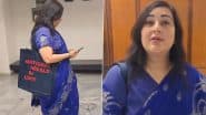 Bansuri Swaraj Pulls a Priyanka Gandhi, Targets Gandhis by Carrying ‘National Herald Ki Loot’ Tote Bag to JPC Meet (Watch Video)