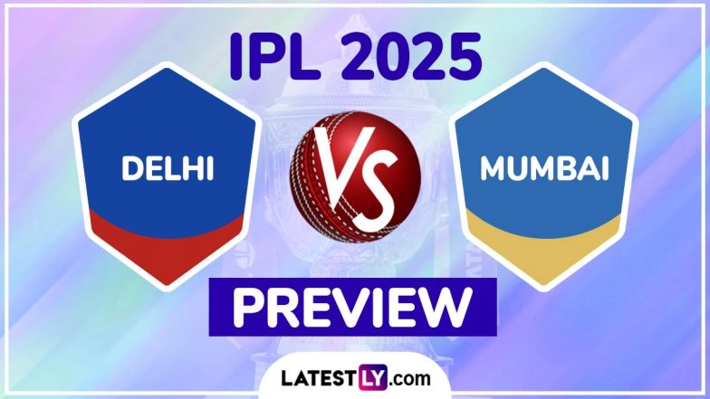 DC vs MI IPL 2025 Preview: Key Battles, H2H, Impact Players and More About Delhi Capitals vs Mumbai Indians Indian Premier League Season 18 Match 29