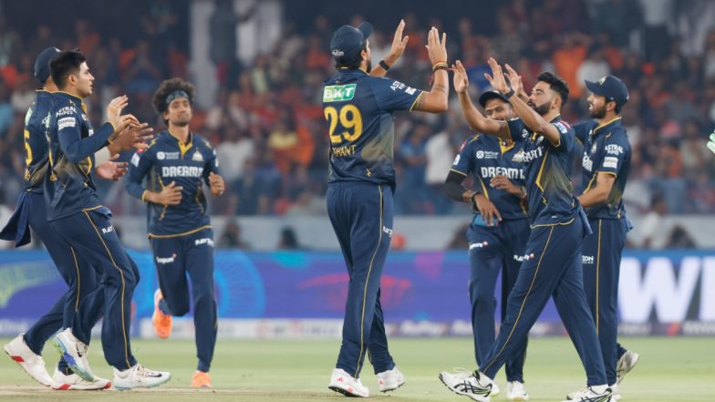 Gujarat Titans Beat Sunrisers Hyderabad by Seven Wickets in IPL 2025; Mohammed Siraj, Shubman Gill, Washington Sundar Shine As GT Register Hat-Trick of Wins in Season 18