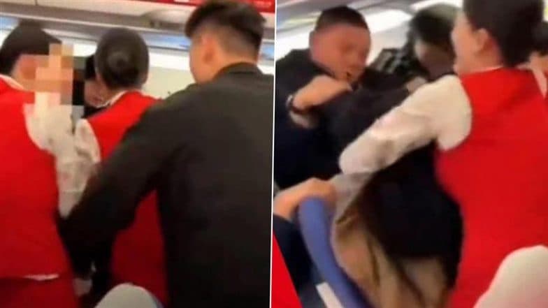 Shenzhen Airlines Flight Attendant Bitten on Arm As Fight Breaks Out Between 2 Passengers Over Perfume and Body Odour in China, Video Goes Viral