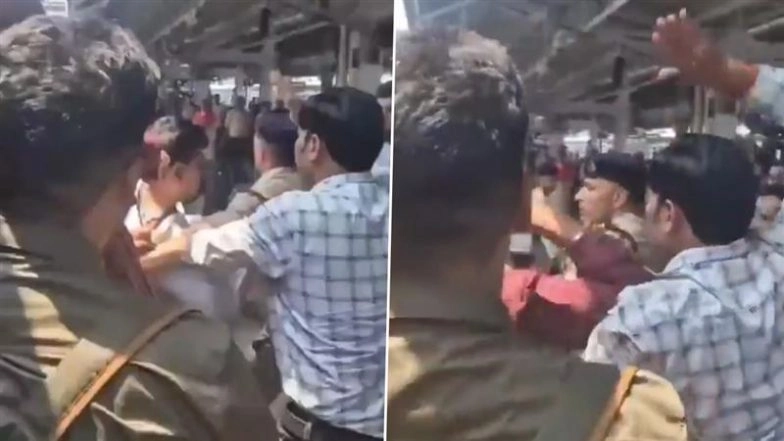 TTE Kicked, Punched and Abused by Railway Guards for Conducting Check on SLR Coach at Prayagraj Station, Video Goes Viral
