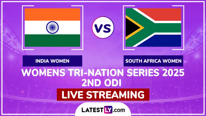 India Women vs South Africa Women Free Live Streaming Online, Women’s Tri-Nation Series 2025 2nd ODI: How To Watch IND-W vs SA-W Cricket Match Live Telecast on TV?