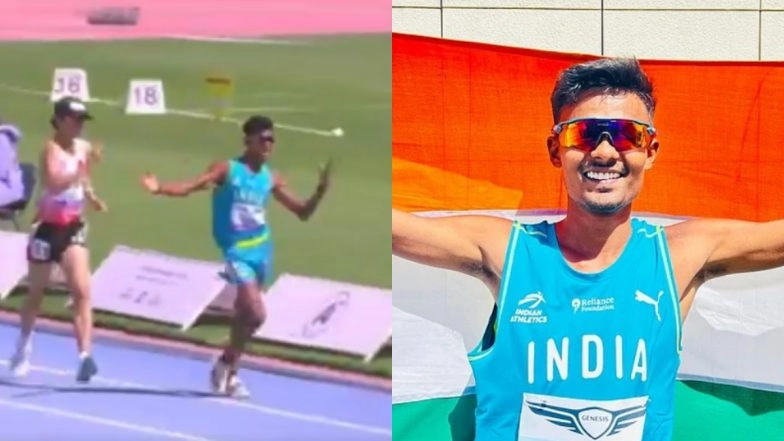 Race Walker Nitin Gupta Refutes Claims of &lsquo;Premature Celebrations&rsquo; After Missing Out on Gold Medal at Asian U-18 Youth Athletics Championships 2025, Says &lsquo;Mother Promise, That Is Not Really True&rsquo;