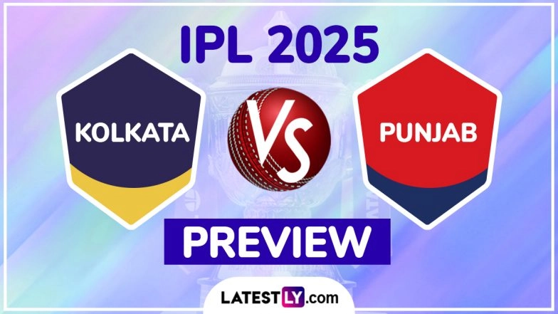KKR vs PBKS IPL 2025 Preview: Key Battles, H2H, Impact Players and More About Kolkata Knight Riders vs Punjab Kings Indian Premier League Season 18 Match 44