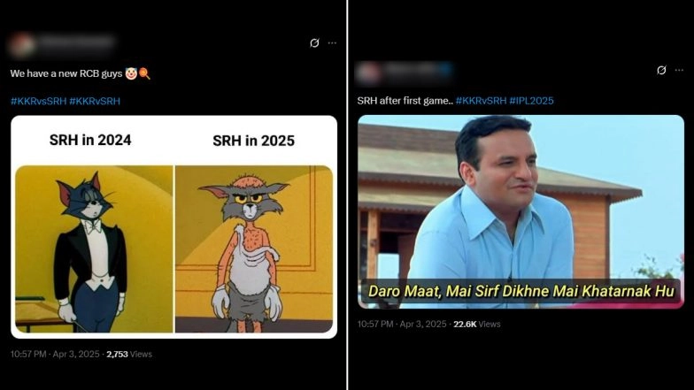 KKR vs SRH Memes Go Viral After Kolkata Knight Riders Outclass Sunrisers Hyderabad by 80 Runs in IPL 2025