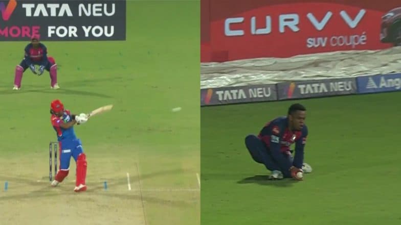 Watch Shimron Hetmyer슬롯사이트s Well-Judged Catch Dismiss KL Rahul for 38 During DC vs RR IPL 2025 Match in Delhi