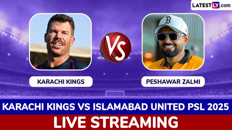 Karachi Kings vs Peshawar Zalmi PSL 2025 Free Live Streaming Online: How To Watch KK vs PZ Pakistan Super League T20 Cricket Match Live Telecast on TV?