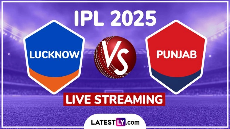 Lucknow Super Giants vs Punjab Kings IPL 2025 Free Live Streaming Online: How To Watch LSG vs PBKS Indian Premier League T20 Cricket Match Live Telecast on TV?