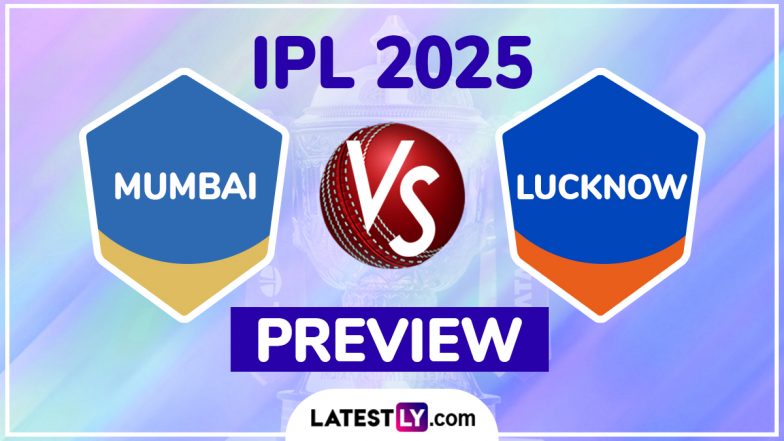 MI vs LSG IPL 2025 Preview: Key Battles, H2H, Impact Players and More About Mumbai Indians vs Lucknow Super Giants Indian Premier League Season 18 Match 45