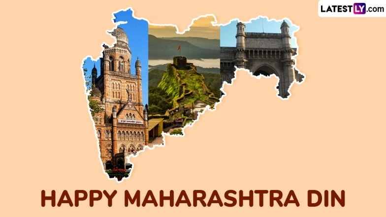 Maharashtra Din 2025 Banners and Wishes: Poster, Status and Messages To Honour State Formation Day