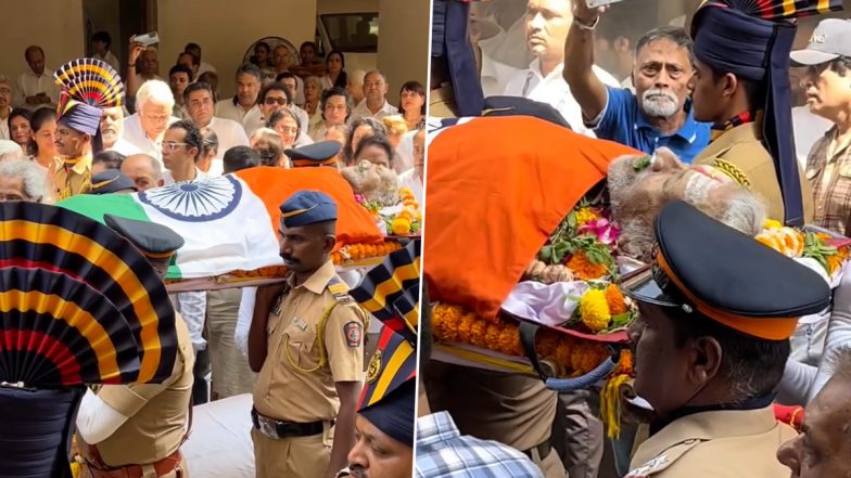 Manoj Kumar Funeral: Veteran Actor’s Mortal Remains Brought to His Residence for Final Goodbye (Watch Video)