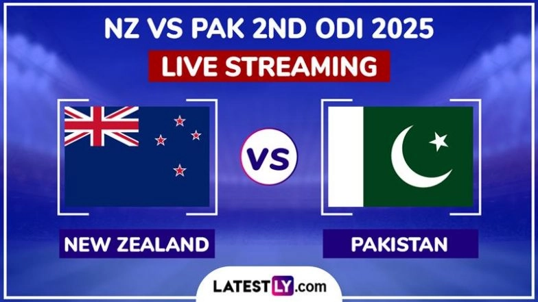 New Zealand vs Pakistan 2nd ODI 2025 Free Live Streaming Online: How To Watch NZ vs PAK Cricket Match Live Telecast on TV in India?