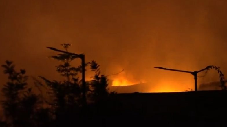 Nagpur MMP Factory Fire: 5 Workers Killed As Massive Blaze Erupts at Aluminium Foil Manufacturing Unit in Umred MIDC (Watch Videos)