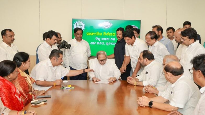 Naveen Patnaik Files Nomination Paper for BJD President’s Post, Set To Be Elected for 9th Term