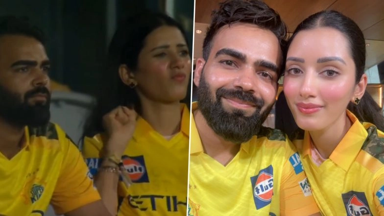 IPL 2025: Mystery Girl in CSK Jersey Hits Husband in Frustration As Chennai Super Kings' Batters Disappoint vs SRH, Know All About YouTuber Neetu Bisht Spotted&nbsp;in&nbsp;Viral&nbsp;Video