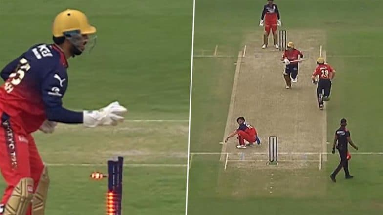 Nehal Wadhera Gets Run Out After Being Involved in Mix-Up With Josh Inglis During PBKS vs RCB IPL 2025 Match (Watch Video)