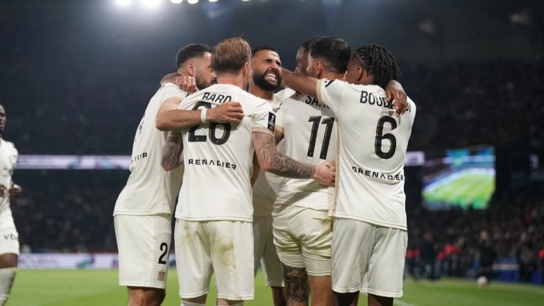 PSG 1–3 Nice, Ligue 1 2024–25: Morgan Sanson Scores Brace As Parisians’ Hopes of Remaining Undefeated in French League Ends