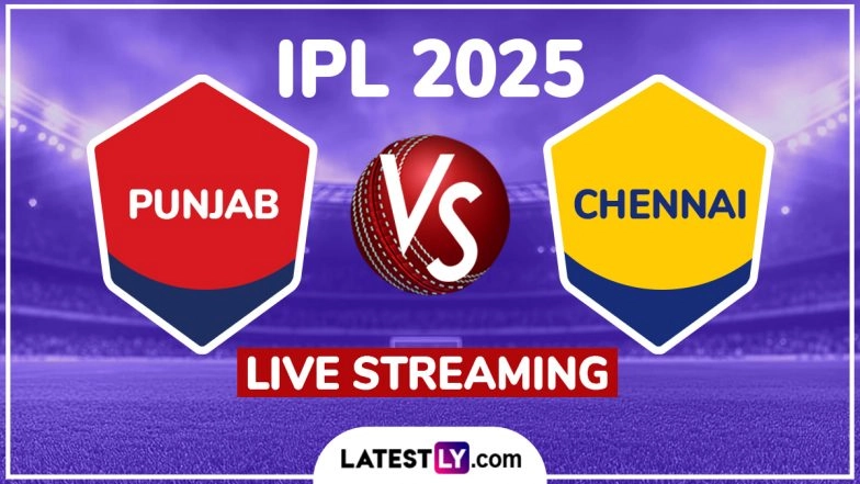 Punjab Kings vs Chennai Super Kings IPL 2025 Free Live Streaming Online: How To Watch PBKS vs CSK Indian Premier League T20 Cricket Match Live Telecast on TV?