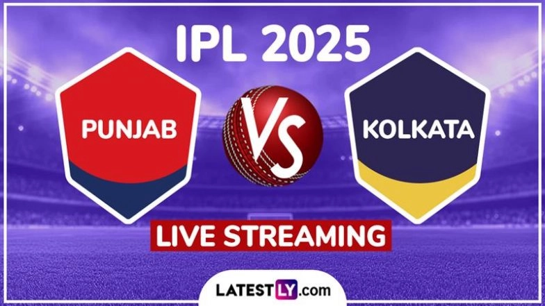Punjab Kings vs Kolkata Knight Riders IPL 2025 Free Live Streaming Online: How To Watch PBKS vs KKR Indian Premier League T20 Cricket Match Live Telecast on TV?