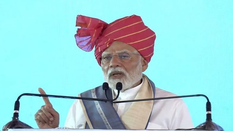 ‘Waqf Act Ensures the Right of Poor’: PM Narendra Modi Slams Congress in Hisar for ‘Appeasement Politics, Says ’New Law Honours Waqf Sanctity’